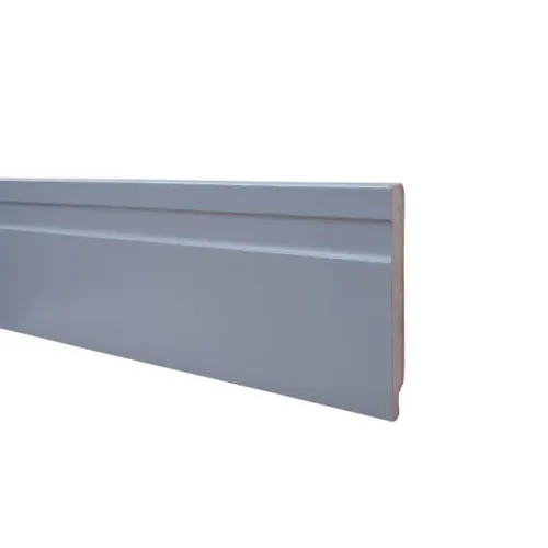 Rodapé 08 cm Premium em Mdf cor Cinza - Metro