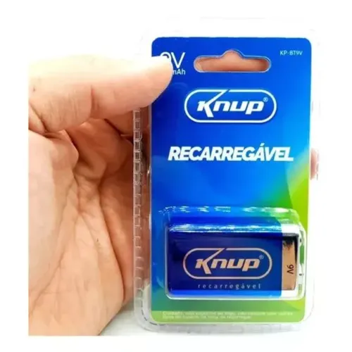 Bateria Recarregável 9v 450mah Original lacrada