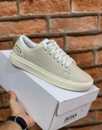 Sapatênis Boss Hugo Boss - Branco, marron ,preto 38 ao 43