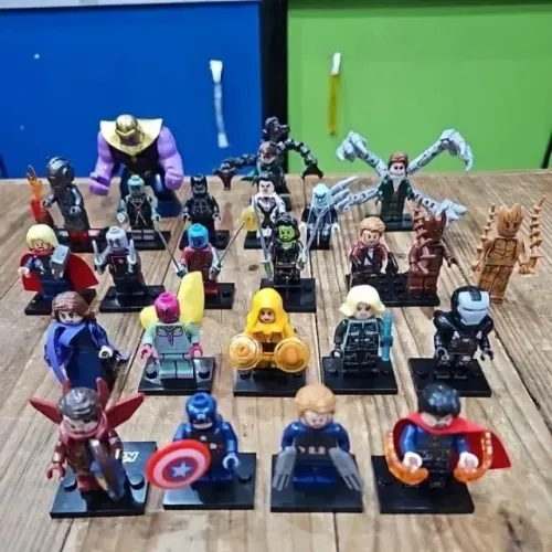 Lego Marvel Minifiguras Lego Compatíveis Bloco de montar Capitão América (UNIDADE)