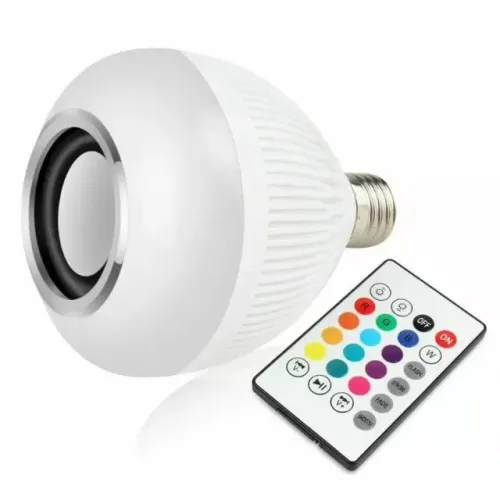 lampada bluetooth de led caixa de som  crs-2225 caerus
