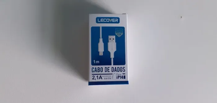Cabo de dados 2.1A - Lightning p/ USB - iP14 - LECOVER