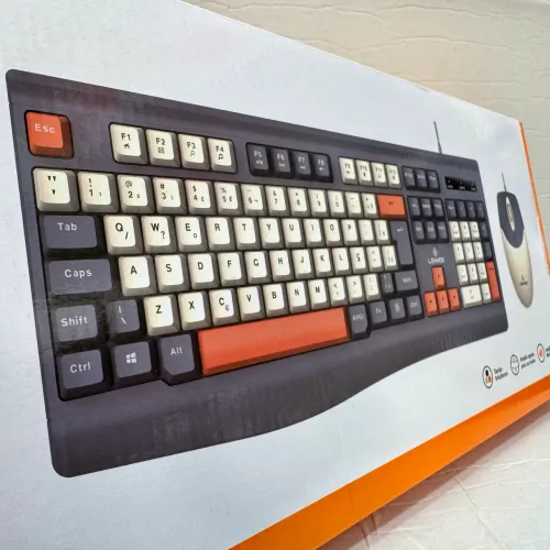 Kit Teclado e mouse USB super estiloso