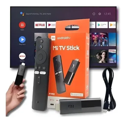 Xiaomi Mi Tv Stick Televisão Full Hd 8gb Controle Por Voz - Loja Coimbra Computadores