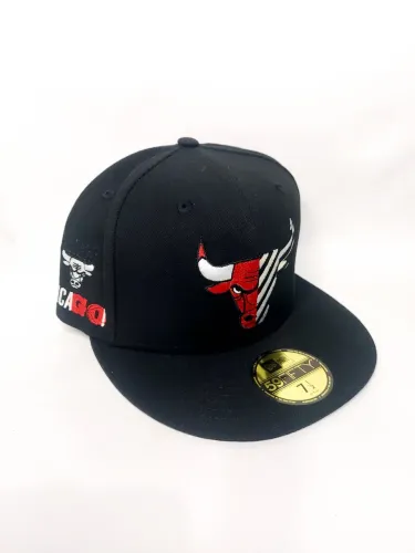 Boné Chicago Bulls preto - New era - 59fifty - Nba