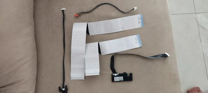 Kit cabo televisão Samsung flat LVDS + botão sensor + Módulo wi-fi  TV UN55KU6400GXZD