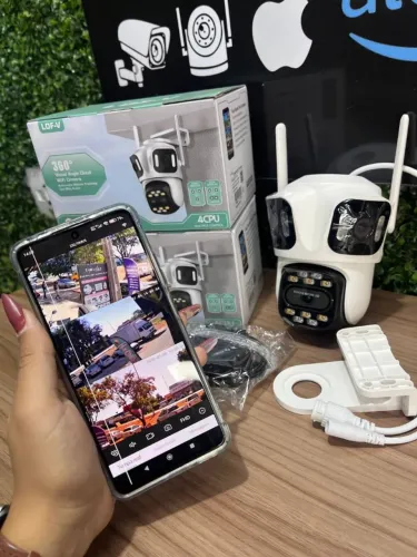 Câmera de Segurança IP Wifi Externa 3 em 1 LOF-V 2.8MPS