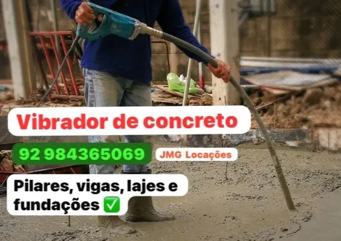 Aluguel vibrador de Concreto