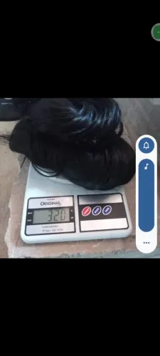 Cabelo humano 320 gramas 60 cm 