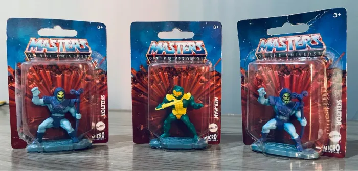 Kit Bonecos Masters of the Universe Micro Collection - Esqueleto & Aquático.
