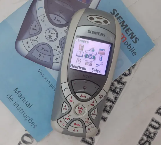 Siemens MC60 O PRIMEIRO COM CÂMERA celular antigo RELIQUIA 