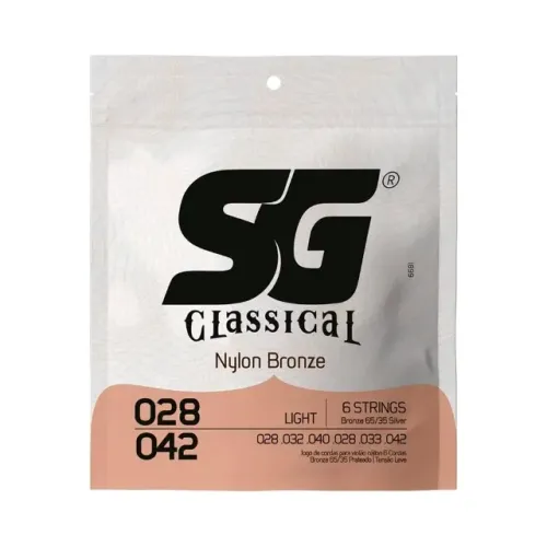 Corda P/ Violão Náilon SG Strings Tensão Leve 28/42 - EC0380