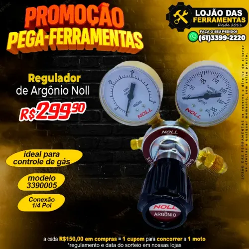 Regulador de Argônio 3390005 Noll