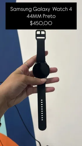Samsung Galaxy Watch 4 / 44MM / Preto / R$ 450,00