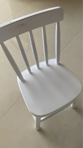 Mesa e Cadeira Infantil Branca MDF 60cm