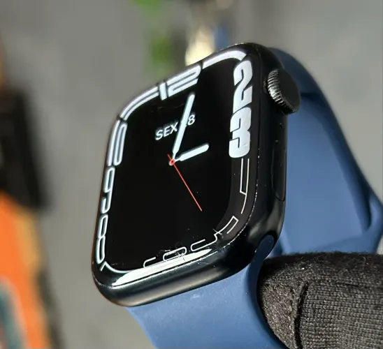 Apple Watch S7 45mm Azul 88% Bateria 