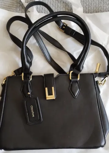 Bolsa Chicofiore Preta com Alça Transversal