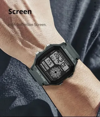 Relógio SYNOKE Digital, cronógrafo luminoso