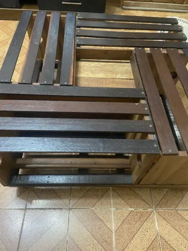 Mesa de madeira rustica