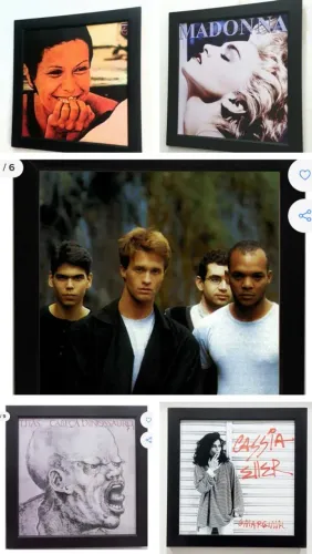 Reprodução de famosas capas de LPd