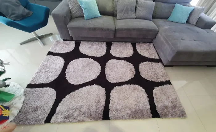 Promo!! Tapete cinza e preto lindo!! 2,25 por 1,60