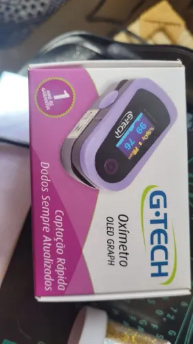 Oxímetro de pulso G-Tech OLED Graph - Novo