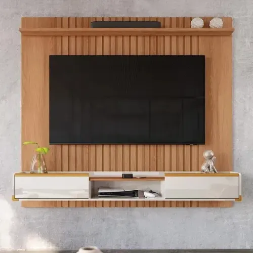 Painel com Bancada p/ TV ate 70 Altlas (FAZEMOS ENTREGAS DF E ENTORNO)