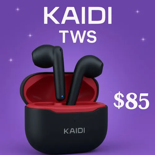 Fone de ouvido TWS KAIDI - Som de alta qualidade!