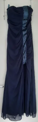 Vestido Longo Azul Escuro para festa