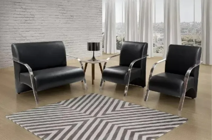 Jogo de Poltronas 3 Peças Braço Aluminio Várias Cores. Produto Novo Direto de Fábrica.