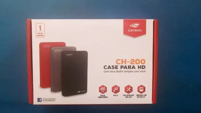 CASE PARA HD CH-200 C3TECH NOVO LACRADO FRETE GRÁTIS PARA MACEIÓ