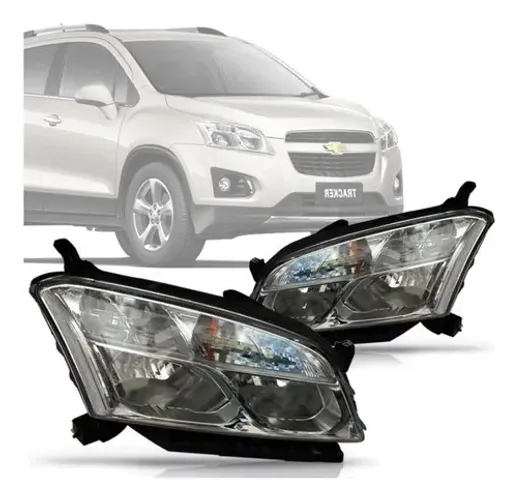 2 Faróis Gm Tracker 2014 2015 2016 17 Par Direito & Esquerdo