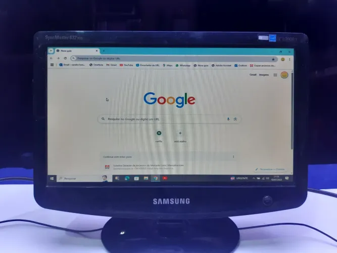 Monitor Samsung 16 polegadas imagem perfeita sem detalhes 
