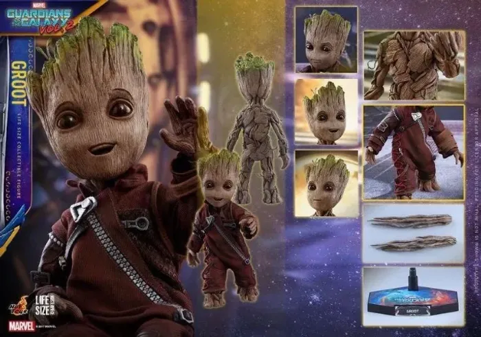 Hot Toys Baby Groot - Guardioes da Galaxia 2 - Life Size