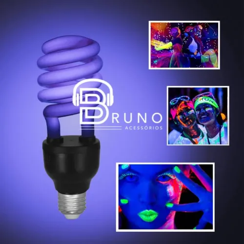 Lâmpada Neon Negra