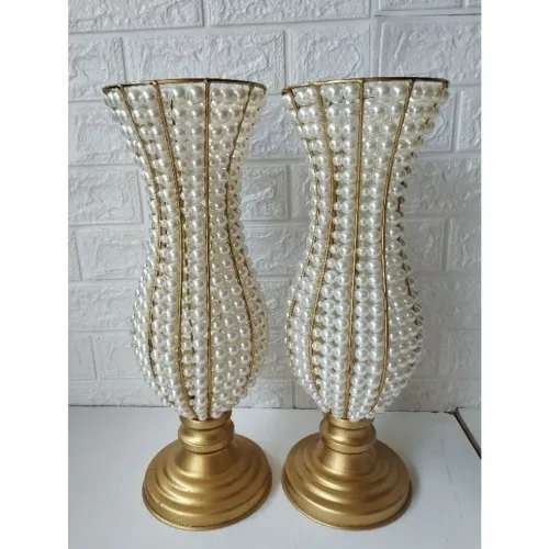 Kit vasos com pérolas 45cm