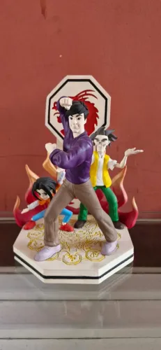 BONECO DO JACKIE CHAN E SUA TURMA EM IMPRESSÃO 3D
