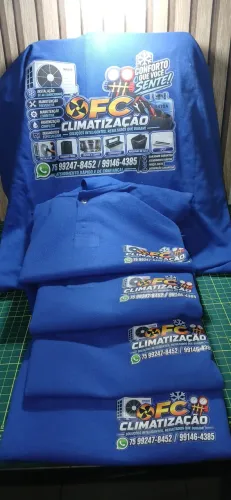 Fardamento e camisas personalizadas DTF
