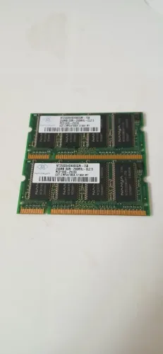 Memória RAM DDR Notebook 512MB (2x256MB) PC2100S