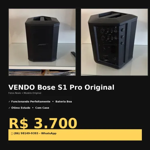 Vende-se Bose s1 pro