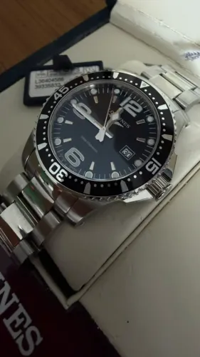 LONGINES HYDROCONQUEST - L3.640.4.56.6 - SWISS MADE - NOVO NA CAIXA