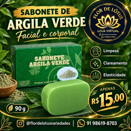 Sabonete argila verde