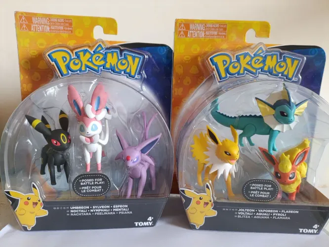 Pokémon TOMY Figures - Kit Umbreon, Sylveon, Espeon, Jolteon, Flareon, Vaporeon