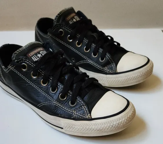 Tênis Converse All Star Couro Original Nº37 - Muito Conservado