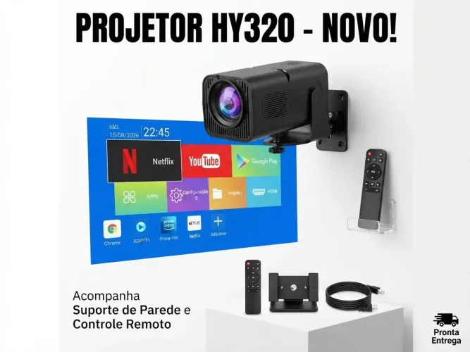 Projetor HY-320/ Um mês de uso