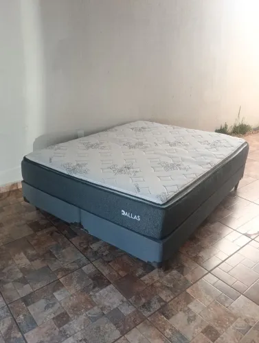 BaratoooO D+ Linda Cama Box Queen Size Dallas