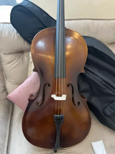 VIOLONCELO 4/4 NOVO com CAPA e ARCO