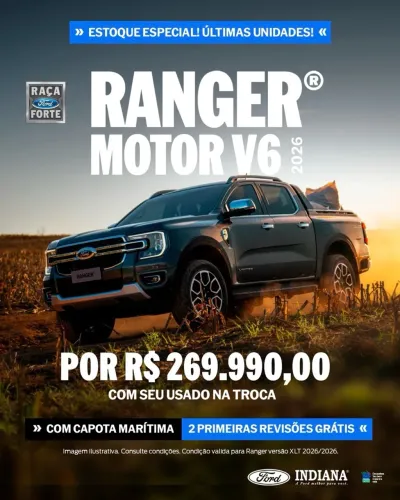 Ford Ranger XLT 3.0 V6 4X4 CD TB Die. Aut. 2026