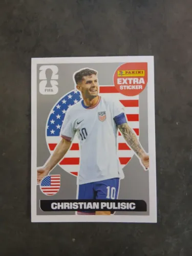 Figurinha Extra Sticker Legend Do Jogador Christian Pulisic Prata