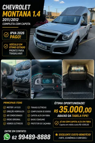 Chevrolet Montana LS 1.4 Econoflex 8V 2P 2012